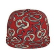 thumbnail image 2 of Fotbe Snake Flat Bill Visor Cap Classic Snapback Hat Polyester Foam Trucker Hat Trucker Cap Adjustable Baseball Cap, 2 of 9