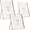 Gold-Mixed 3PK(4x4'' 4x6'' 5x7''), variant on 5x7'' Double Floating Photo Frame | Fits 2x3" To 4x6" Photos Metallic Lace Edge Desktop/shadjustable Elegant Gift Idea For Weddings Thanksgiving And More