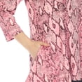 thumbnail image 4 of White Mark Women's Snake Print Cold Shoulder Tunic, 4 of 6