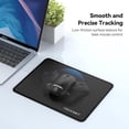 thumbnail image 2 of TECKNET BASICS Mouse Pad with Anti-fray Stitching, Waterproof Non-Slip Base, Stitched Edges Gaming Mouse Mat for Laptop, Compatible with Laser/Optical Mice -Black, 2 of 7
