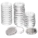 thumbnail image 1 of Uxcell 30pcs Acrílico Claro Redondo Soportes para Monedas de Dólar Cubiertas de Cápsula de Plástico Contenedor de Colección de Monedas 22.5mm, 1 of 6