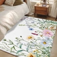 thumbnail image 4 of Farms Wildflowers 3x5 Area Rugs for Living Room, Herbs Countryside Watercolor Floral Leaf Non Slip Floor Mat Washable Low-Profile Indoor Carpet for Bedroom, Dining Room, Bathroom, 4 of 9