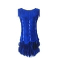 thumbnail image 2 of Fringe Daisy in The Great Gatsby Age Halloween Dress Appearance Blue, 2 of 2