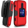 thumbnail image 2 of ThousndGear Case for Alcatel TCL Flip 2 2022(T408DL)/TCL Go Flip 2(4058G)/TCL Flip(4058E)/TCL Classic(4058R), Swivel Belt Clip Holster with Kickstand, for Go Flip 2 with Screen Protector - Blue, 2 of 4