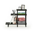 thumbnail image 6 of Furinno Turn-N-Tube 3-Tier Sofa Side Table, Espresso/Black, 6 of 6