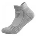 thumbnail image 2 of Men's Running Socks Anti-Blister Cushioned Cotton Socks,Breathable Athletic Socks Ankle Socks Hiking Socks Non-Slip Cycling Ankle Socks, 2 of 5