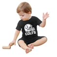 Colts Team fan Apparel TShirt Logo Newborn Baby short sleeve jumpsuit