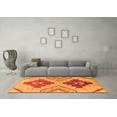 thumbnail image 3 of Ahgly Company Indoor Rectangle Abstract Orange Modern Area Rugs, 2' x 3', 3 of 4