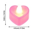 thumbnail image 2 of Hytrove 24Ud Lámparas Eléctricas De Vela Con Forma Color Rosa Para Romántica, 2 of 7