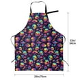 thumbnail image 2 of Kdxio Skull mushroom rainbow color Apron with Pockets Adjustable Kitchen Aprons for Men Women Waterproof Aprons for Cooking,Drawing,Crafting, Baking Household Cleaning, 2 of 5