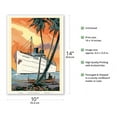 thumbnail image 2 of S.S. City of Honolulu - Boat Day Hawaii - Los Angeles Steamship Company - Vintage Travel Poster c.1920s - Master Art Print 10in x 14in, 2 of 4