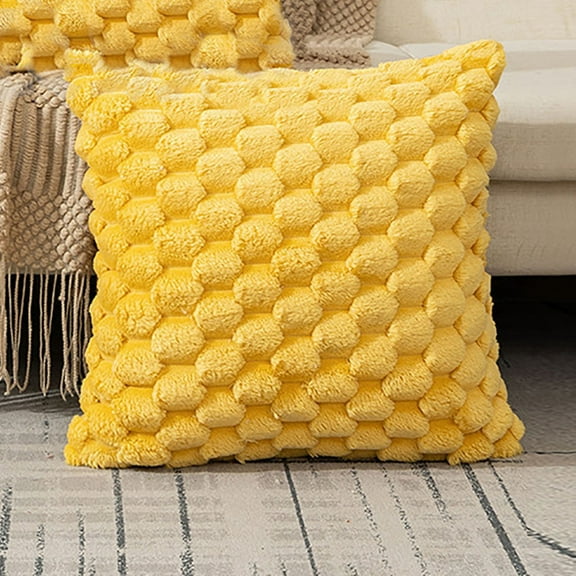 Matoen Plush Velvet Lumbar Support Pillow Covers 20"x20" – Hidden Zipper & Soft Office Sofa Cushion for Back Pain Relief – Ideal Pillowcase for Home Office & Bedroom Use