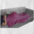 thumbnail image 6 of Hot Pink Soft Flannel Fleece Throw Blanket, Mottled Abstract Vibrant Colored Texture Image Vintage Warm Composition, Cozy Plush for Indoor and Outdoor Use, 60" x 80", Hot Pink, by Ambesonne, 6 of 6