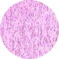 thumbnail image 1 of Ahgly Company Indoor Round Solid Pink Modern Area Rugs, 6' Round, 1 of 4