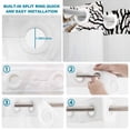thumbnail image 4 of No Hook Shower Curtain, Coastal Brown Coral Shower Curtains for Bathroom with See Through Top Window, Summer Ocean Starfish Nautical Vintage Waterproof & Washable Bath Curtain Stand Up Stall 36"x72", 4 of 9