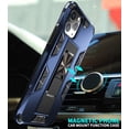 thumbnail image 4 of Military Grade Drop iPhone 11 Pro Case with Tempered Glass Screen Protector Shockproof with Kickstand Stand Built-in Magnetic Car Mount Protective Case for iPhone 11 Pro Phone Case (Blue), 4 of 10