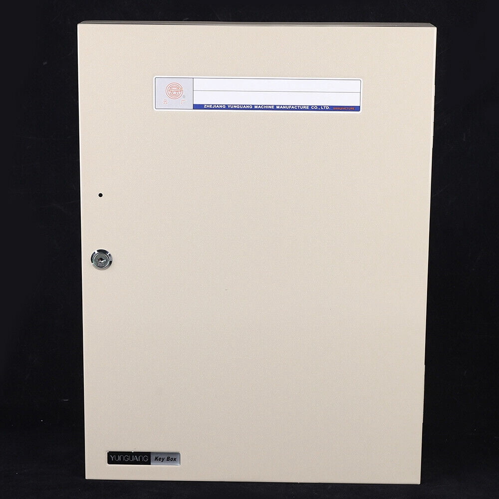 Large Wall Mount Lockable Key Cabinet - Storage Safe Security Lock 80 Keys Holder Box Key Storage Cabinet 19.88*15.35in