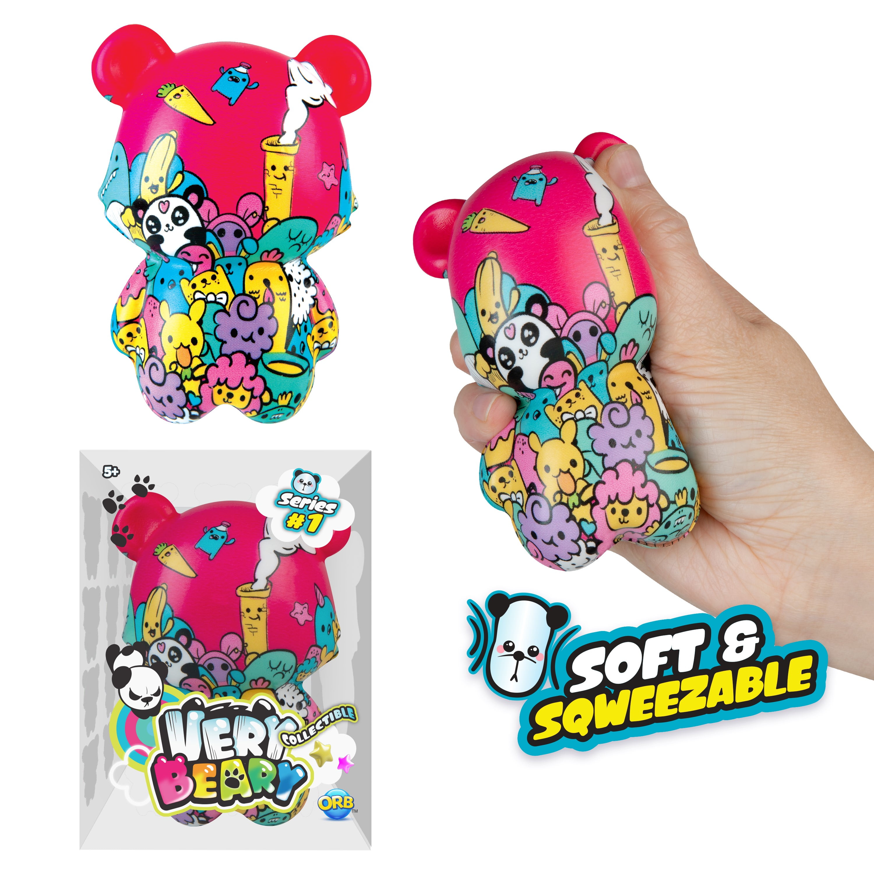 ORB Very Beary Jumbo Squishies Blind Box Assorted 3 Pack