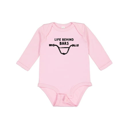 

Inktastic Life Behind Bars BMX Gift Baby Boy or Baby Girl Long Sleeve Bodysuit