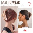 thumbnail image 3 of Pinzas grandes para el cabello YONGSHENG Paquete de 8 de 4,3 pulgadas para mujeres cabello rizado fino y grueso color mate, 3 of 5