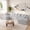 130"U-Shape Gray 4Seat, variant on SEENYOO 130" Boneless Couch, Modern Couches for Living Room, U-Shaped 4-Seat Modular Sofa with Chaise, Oversized, No Assembly, Gray