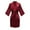 Red, variant on Jacenvly Womens Pajamas Casual Fashion Womens Silk Pajamas Set Fashionable Front Back Printed Solid Color Ice Silk Bathrobe Home Clothing Red