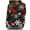 Black, variant on Women's Plus Christmas Sweaters Fashion Festive Graphic Long Sleeve Round Neck Casual Pullover Warm Tops (XL, White)