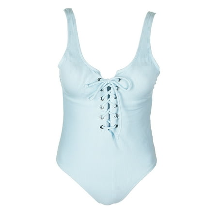 ribbed juniors cheeky waves swimsuit lace xl piece california