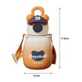 thumbnail image 4 of D-GROEE 650ml Large Capacity Bottle, Cute Water Bottles with Straw and Strap,Cute Bear Shape Water Cups for School Outdoor Camping Student Children, 4 of 6