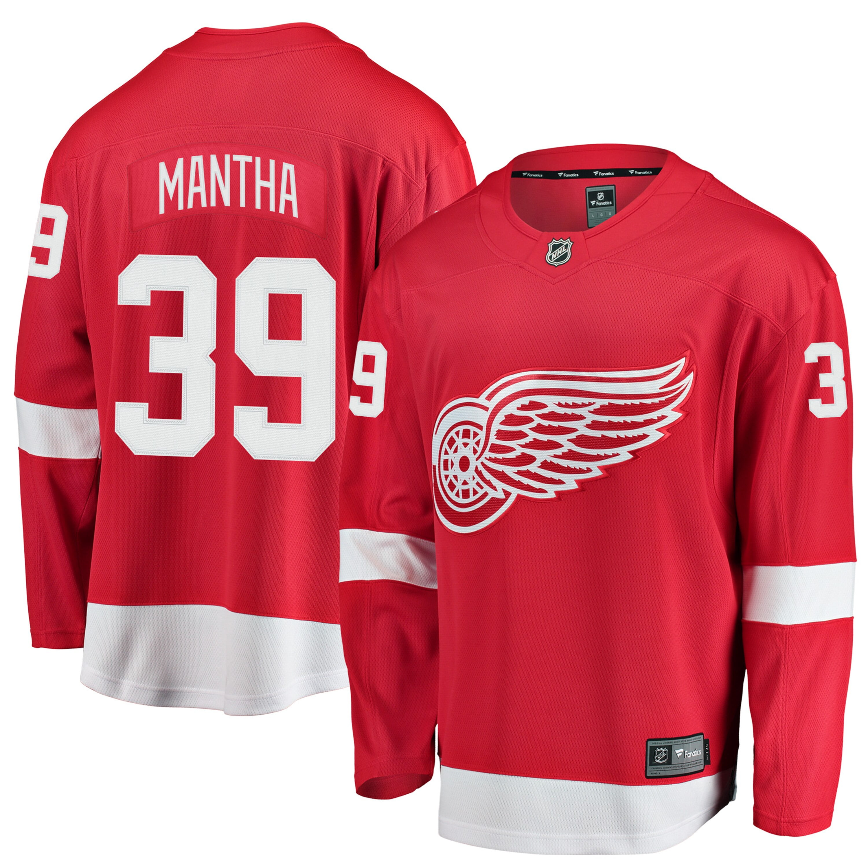Anthony Mantha Detroit Red Wings NHL Fanatics Breakaway Home Jersey   Walmart Canada