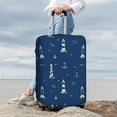 thumbnail image 3 of Lsque Lighthouses and Anchors Printed Luggage Cover, Travel Luggage Protector,Scratch and Dirt Resistant, Fits 18-32 Inch Luggage - Medium, 3 of 9