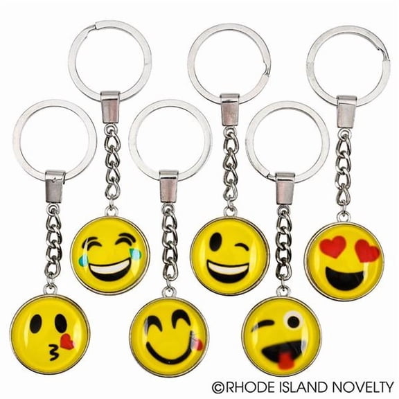 Rhode Island Novelty 1" EMOTICON KEYCHAIN