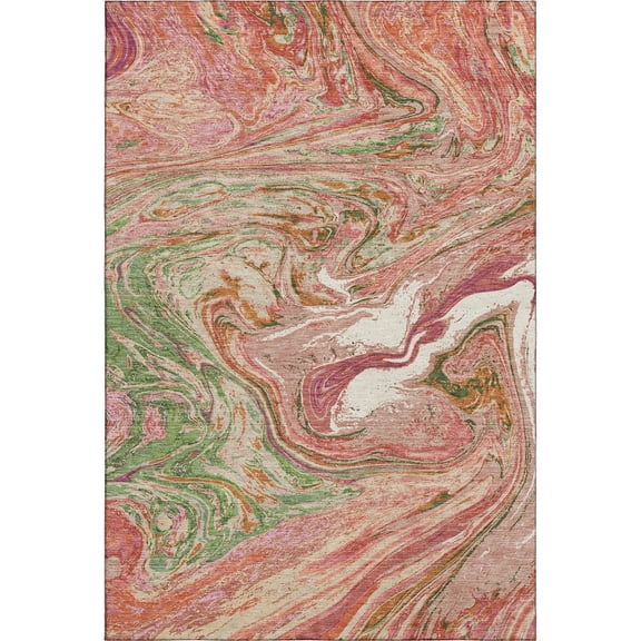 Dalyn Rugs Premium Machine Washable Mayfield AMF1061 Coral 8' x 10' Rug