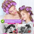 thumbnail image 2 of 6 Pcs Jumbo Self Grip Hair Curlers for Long Hair, Large Roller No Heat Salon Hairdressing Rollers for Women, Random Color, 2 of 5