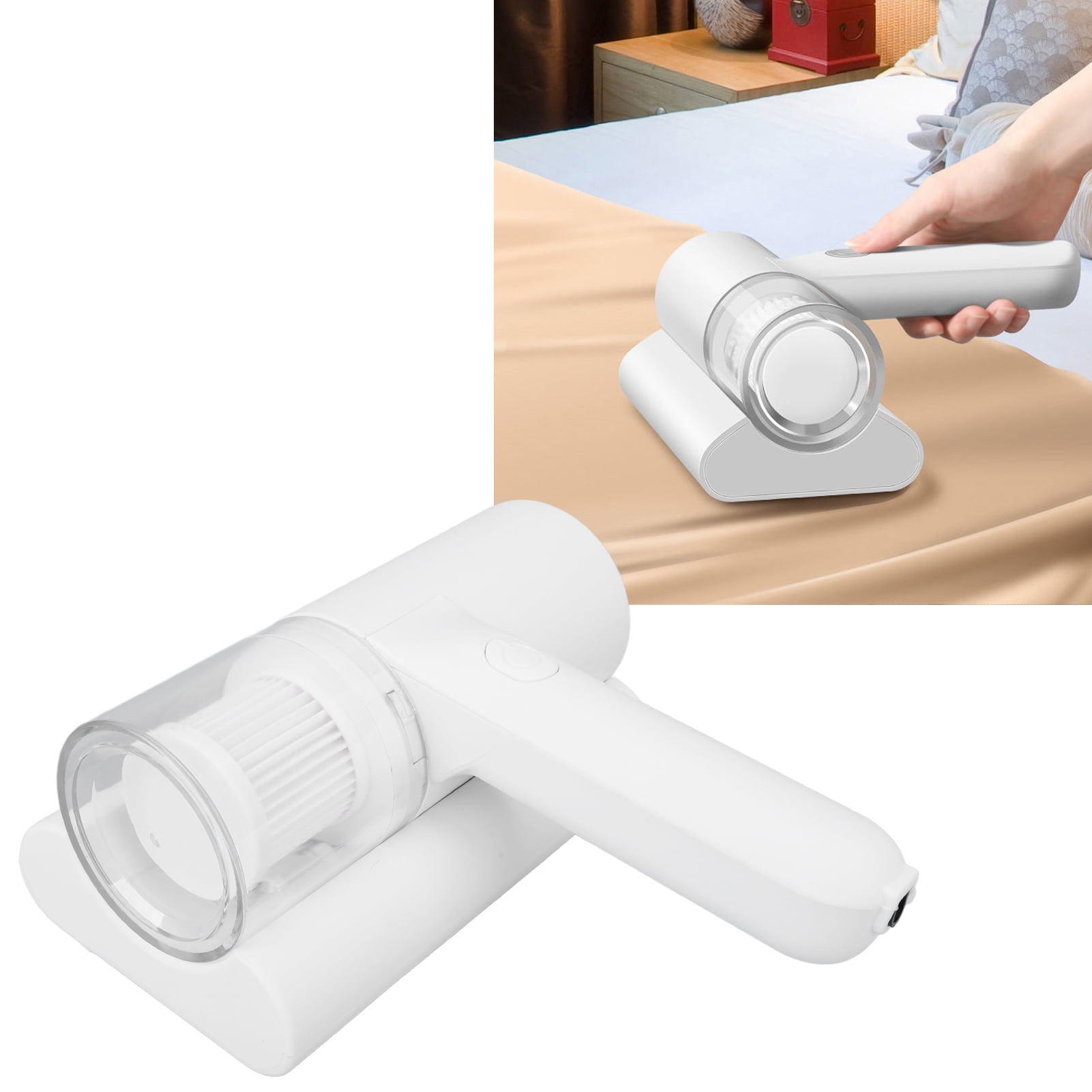 Fyydes Cordless Mattress Vacuum Cleaner Long UV Wavelength Mite Removal Handheld Vacuum Machine for Bed Sofa