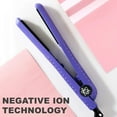 thumbnail image 4 of Evalectric Deep Purple Pro Classic Styler Negative Ion Ceramic Hair Flat Iron, 4 of 6