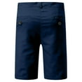 thumbnail image 4 of Summer Mens Shorts, Men's Cargo Shorts with Pockets Men's Shorts Cropped Shorts Sports And Casual Solid Color Workwear Mid Pants Men's Shorts Shorts, M-3XL, 4 of 5