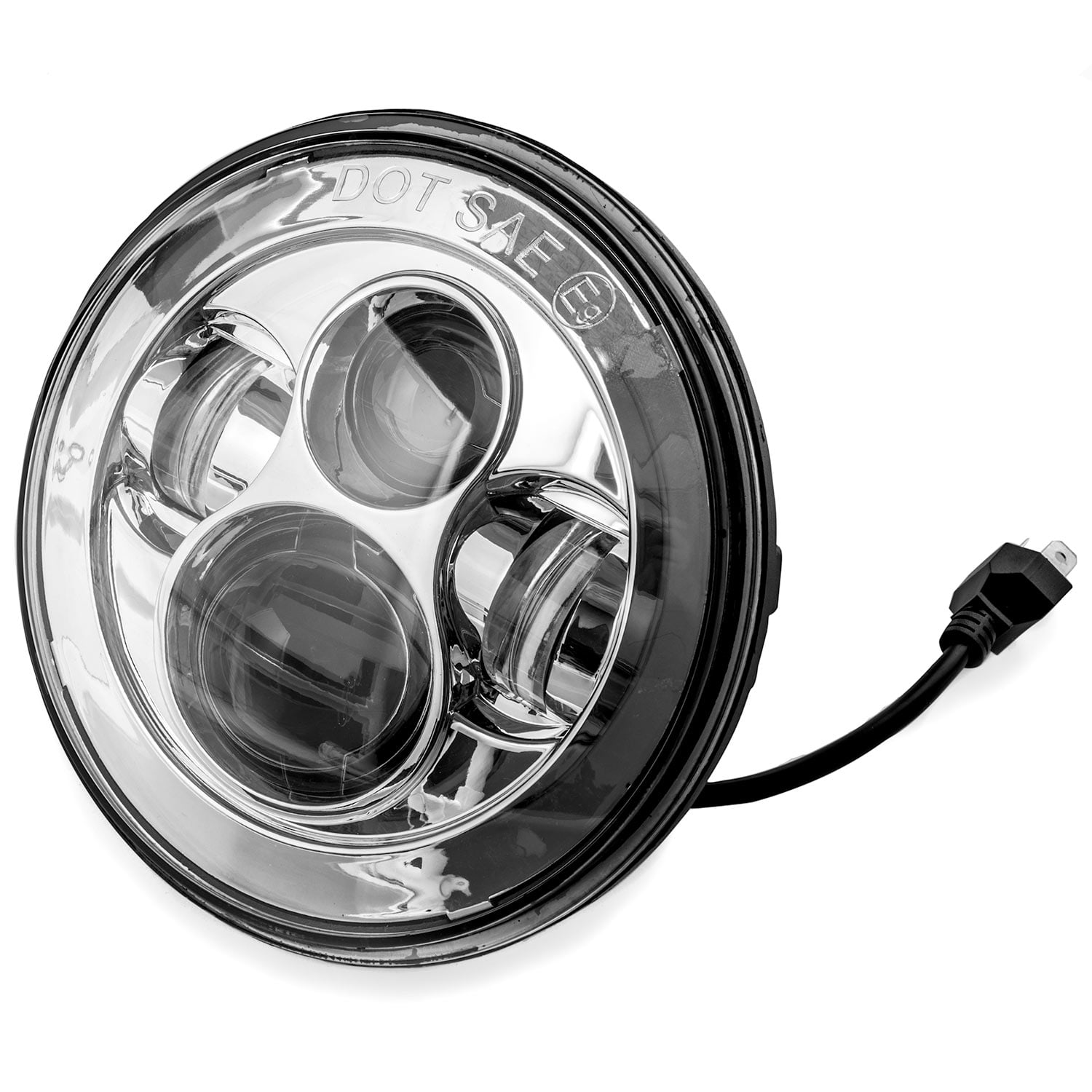7/" LED Bulb Headlight Kit For Harley Heritage Softail Classic FLSTC