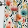 thumbnail image 4 of Designart "Composition Of Botanical Flowers In Pastel Colors I" Botanical Blackout Curtain Panels, 4 of 4