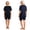 Navy Blue, variant on Adaptive Clothing for Women Men Anti-Strip Back-Zip Short Romper Elderly for Special Needs and Disabilities Black M