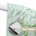 thumbnail image 4 of Green Bow Swag Valances for Windows, Kitchen Window Curtains Over Sink, Cute Bowknot Minimalist Solid Color Window Treatment Curtains for Living Room/Bedroom Curtains 2 Panel Sets 36"x45", 4 of 8