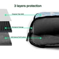 thumbnail image 4 of Lsque Goose White Flowers Pattern Laptop Bag – Portable & Slim Single-Shoulder Computer Case with Adjustable Strap, Protective, Lightweight for 13”/14”/15.6” Laptops, 4 of 8