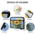 thumbnail image 3 of Accordion File Organizer with Zip Closure 13 Pockets Expanding File Folder Letter A4 Paper Document Organizer for Home Office Sunflowers Painting, 3 of 7