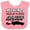 Pink and White, variant on Inktastic Weekends Are for Racing Race Car Silhouette and Racing Flag Boys or Girls Baby Bib