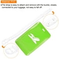 thumbnail image 5 of Uxcell Luggage Tag PVC Holders Baggage Label Identifier with Straps Green 4 Pack, 5 of 6