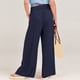 thumbnail image 4 of Pantalones de mujer de cintura alta y pierna ancha: pantalones palazzo con bolsillos, tejido ligero, ropa informal para vacaciones, tallas S-XXXL, cintura de 68-88 cm, corte holgado y cómodo., 4 of 5