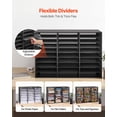 thumbnail image 3 of VEVOR Literature Organizer, 27 Compartments Metal Office Mailbox with Detachable Wire Mesh, Mailbox Sorter with Wooden Top, Countertop Office Home Storage Organizer for File, Document, Paper, Black, 3 of 9