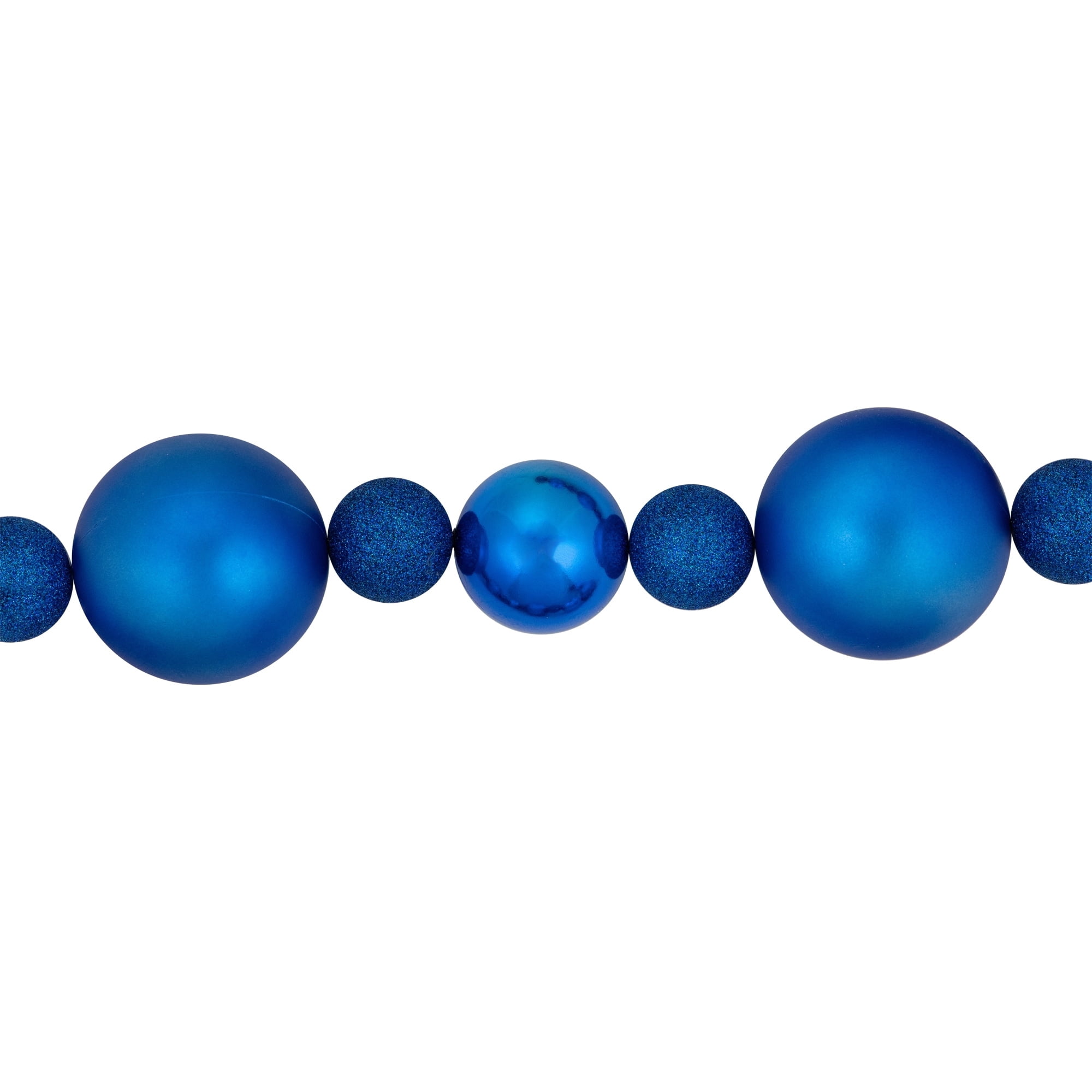 6' Shatterproof Ball 3-Finish Christmas Garland Vegas Gold