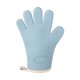 thumbnail image 1 of Guantes para horno NQ de silicona y algodón color azul claro impermeables y Resistentes al calor, 1 of 5