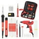 thumbnail image 4 of Equipo electrónico de soldador, 60 W , herramientas de soldadura de temperatura , incluye puntas de soldador, pinzas, bolsa de transport rojo Macarena soldador de soldadura, 4 of 8